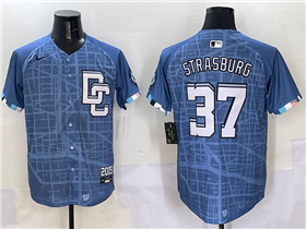 Washington Nationals #37 Stephen Strasburg 2025 Blue City Connect Limited Jersey