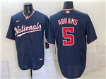 Washington Nationals #5 CJ Abrams Navy Limited Jersey