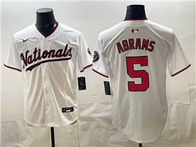 Washington Nationals #5 CJ Abrams White Limited Jersey