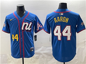 National League #44 Hank Aaron Blue 2025 MLB All-Star Edition Limited Jersey
