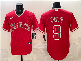 Los Angeles Angels #9 Zach Neto Red Limited Jersey