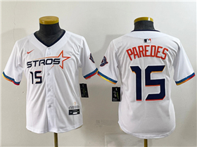 Houston Astros #3 Jeremy Pena Youth White 2025 City Connect Limited Jersey