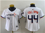 Houston Astros #44 Still Tippin Women's White 2025 City Connect Limited Jersey