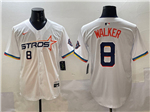 Houston Astros #8 Christian Walker White 2025 City Connect Limited Jersey