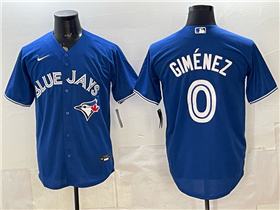 Toronto Blue Jays #0 Andres Gimenez Blue Limited Jersey