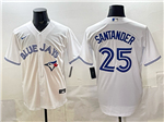 Toronto Blue Jays #25 Anthony Santander White Limited Jersey