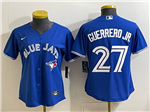 Toronto Blue Jays #27 Vladimir Guerrero Jr. Women's Blue Limited Jersey