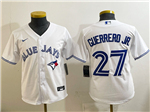 Toronto Blue Jays #27 Vladimir Guerrero Jr. Youth White Limited Jersey