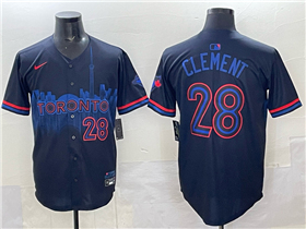 Toronto Blue Jays #28 Ernie Clement Black 2024 City Connect Limited Jersey