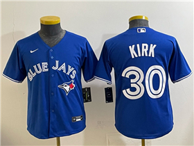 Toronto Blue Jays #30 Alejandro Kirk Youth Blue Limited Jersey
