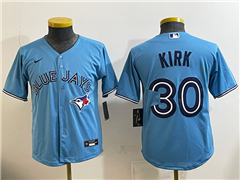 Toronto Blue Jays #30 Alejandro Kirk Youth Powder Blue Limited Jersey