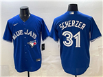 Toronto Blue Jays #31 Max Scherzer Blue Limited Jersey