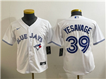 Toronto Blue Jays #39 Trey Yesavage Youth White Limited Jersey