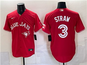 Toronto Blue Jays #3 Myles Straw Canada Day Red Limited Jersey