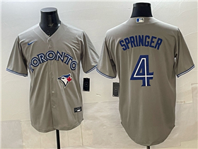 Toronto Blue Jays #4 George Springer Gray Limited Jersey
