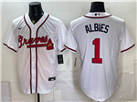 Atlanta Braves #21 Ozzie Albies White Limited Jersey