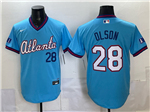 Atlanta Braves #28 Matt Olson Powder Blue 2026 City Connect Jersey