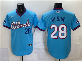 Atlanta Braves #28 Matt Olson Powder Blue 2026 City Connect Jersey