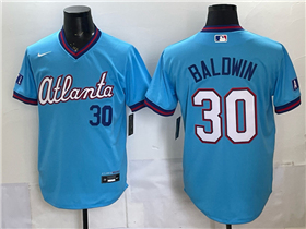 Atlanta Braves #30 Drake Baldwin Powder Blue 2026 City Connect Jersey