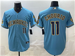 Milwaukee Brewers #11 Jackson Chourio Light Blue Limited Jersey