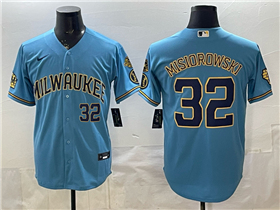 Milwaukee Brewers #32 Jacob Misiorowski Light Blue Limited Jersey