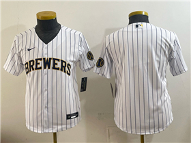 Milwaukee Brewers Youth White Limited Team Jersey