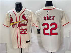 St. Louis Cardinals #22 Joshua Baez Cream Limited Jersey