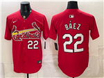 St. Louis Cardinals #22 Joshua Baez Red Limited Jersey