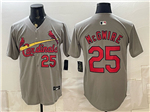 St. Louis Cardinals #25 Mark McGwire Gray Limited Jersey