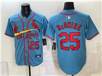 St. Louis Cardinals #25 Mark McGwire Light Blue Limited Jersey