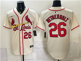 St. Louis Cardinals #26 JJ Wetherholt Cream Limited Jersey
