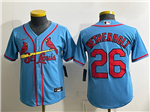 St. Louis Cardinals #26 JJ Wetherholt Youth Light Blue Limited Jersey
