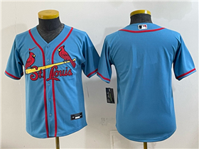 St. Louis Cardinals Youth Light Blue Limited Team Jersey