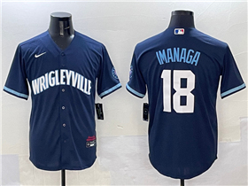 Chicago Cubs #18 Shota Imanaga Navy City Connect Limited Jersey