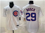 Chicago Cubs #29 Michael Busch White Limited Jersey