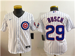 Chicago Cubs #29 Michael Busch Youth White Limited Jersey