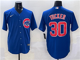 Chicago Cubs #30 Kyle Tucker Blue Limited Jersey