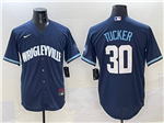 Chicago Cubs #30 Kyle Tucker Navy City Connect Limited Jersey