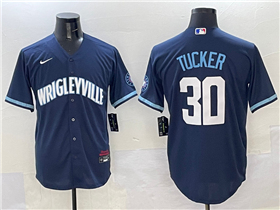 Chicago Cubs #30 Kyle Tucker Navy City Connect Limited Jersey