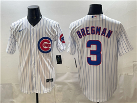 Chicago Cubs #3 Alex Bregman White Limited Jersey