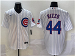 Chicago Cubs #44 Anthony Rizzo White Limited Jersey