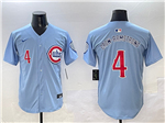 Chicago Cubs #4 Pete Crow-Armstrong 2025 Light Blue City Connect Limited Jersey