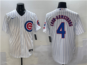 Chicago Cubs #4 Pete Crow-Armstrong White Limited Jersey