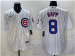Chicago Cubs #8 Ian Happ White Limited Jersey