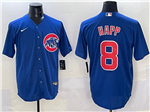 Chicago Cubs #8 Ian Happ Blue Limited Jersey