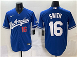 Los Angeles Dodgers #16 Will Smith Blue Alternate Limited Jersey