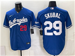Los Angeles Dodgers #29 Tarik Skubal Blue Alternate Limited Jersey