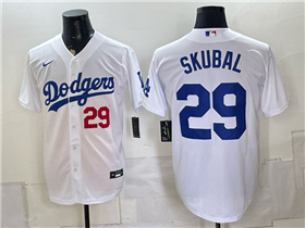Los Angeles Dodgers #29 Tarik Skubal White Limited Jersey