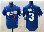 Los Angeles Dodgers #3 Edwin Diaz Royal Blue Limited Jersey