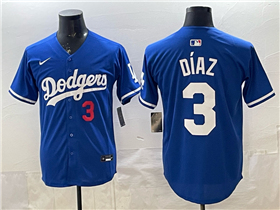 Los Angeles Dodgers #3 Edwin Diaz Royal Blue Limited Jersey